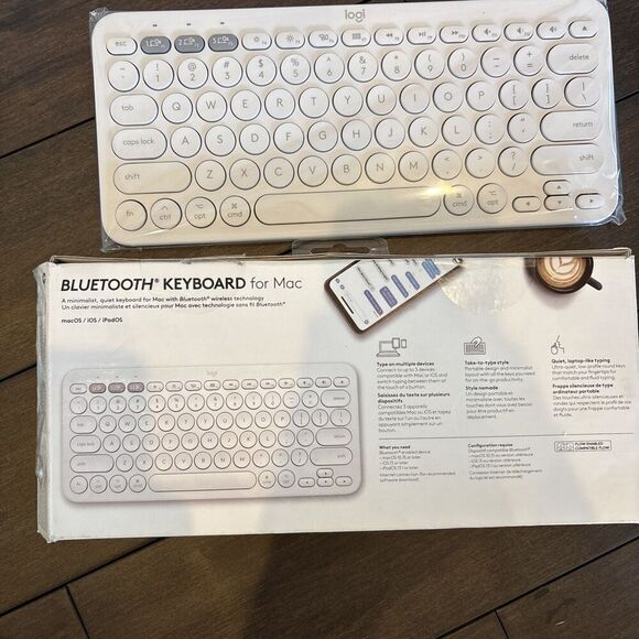 Logitech Bluetooth Wireless Keyboard For MAC 920-010321 NEW Damaged Box - Picture 2 of 2